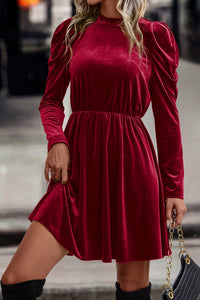 Dresses, women’s fashion, cute clothes, women’s clothing, red dress, elegant red dress, long sleeve dress