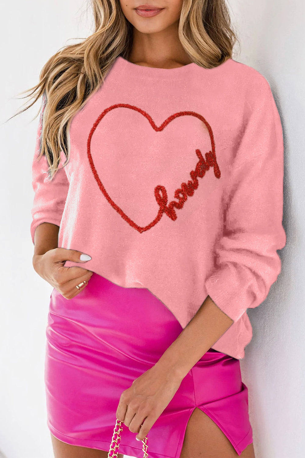 Sweaters, women’s fashion, cute clothes, women’s clothing, pink sweater, pink hoodie, cute pink sweater, TikTok sweaters, valentines sweater