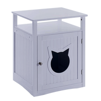 Nightstand Pet House, Litter Box Furniture Indoor Pet Crate, Litter