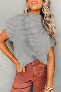 tops, blouse, shirts, womens clothing, womens shirts, womens fashion, nice clothes, short sleeve sweaters, cute clothes, fashion clothing, outfit ideas, trending on tiktok, grey sweaters, nice women's clothing , womens shirts , womens fashion