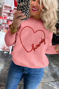 Sweaters, women’s fashion, cute clothes, women’s clothing, pink sweater, pink hoodie, cute pink sweater, TikTok sweaters, valentines sweater