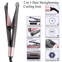 2 In 1 Hair Straightener And Curler Twist Straightening Curling Iron