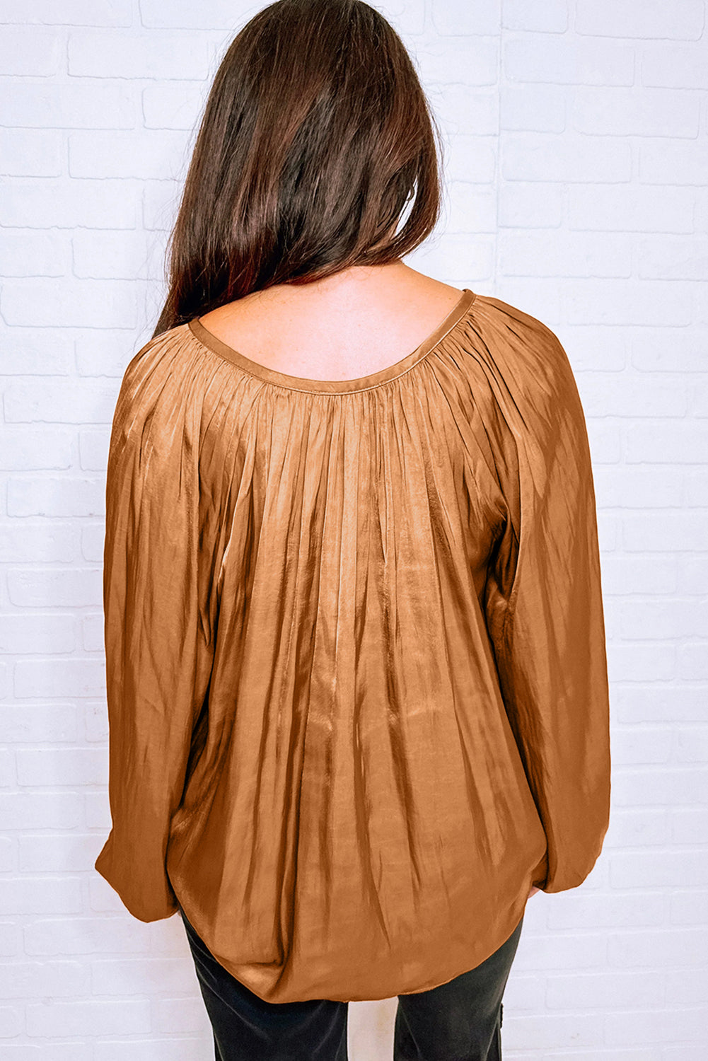 Tops, women’s fashion, cute clothes, women’s clothing, blouses, pretty blouses, brown tops, brown blouses