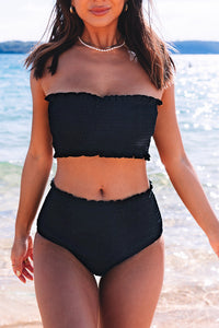 Black Smock High waisted swimsuits