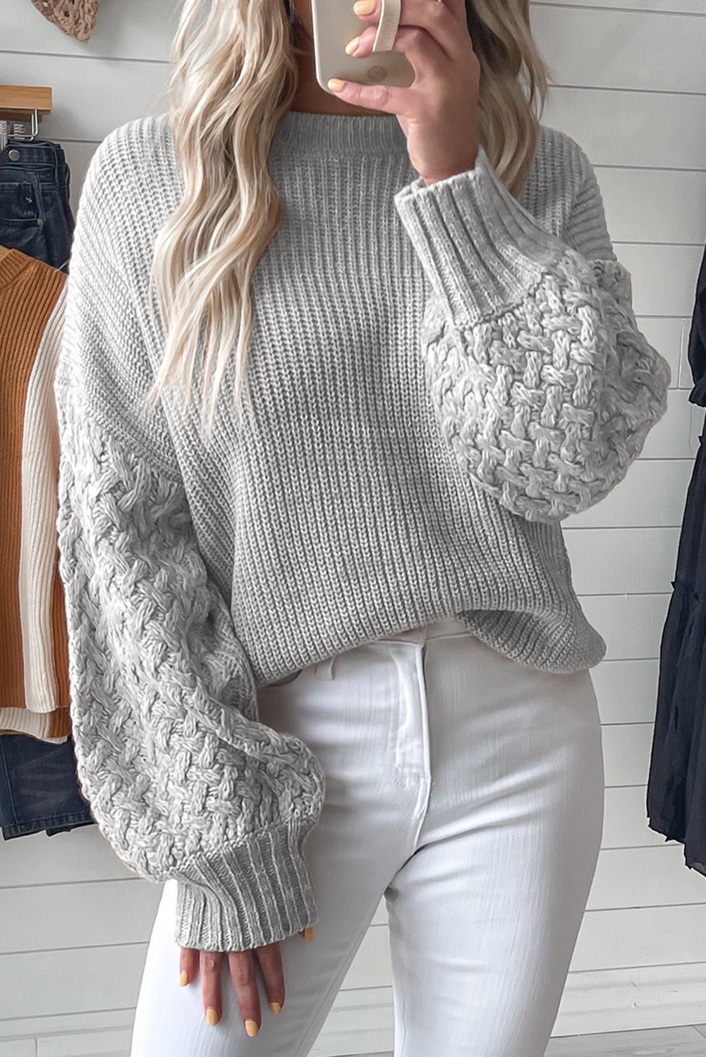 sweaters, womens sweaters, sweatshirts, winter clothes, warm sweaters, grey sweaters, cute clothes, casual clothing, grey sweaters, trending on tiktok, nice clothes, top boutiques, outfit ideas, grey  sweatshirts, grey sweaters, 