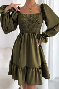 dress, dresses,, olive green dress, cute dresses, womens fashion, womens clothing, long sleeve dress, long sleeve dresses