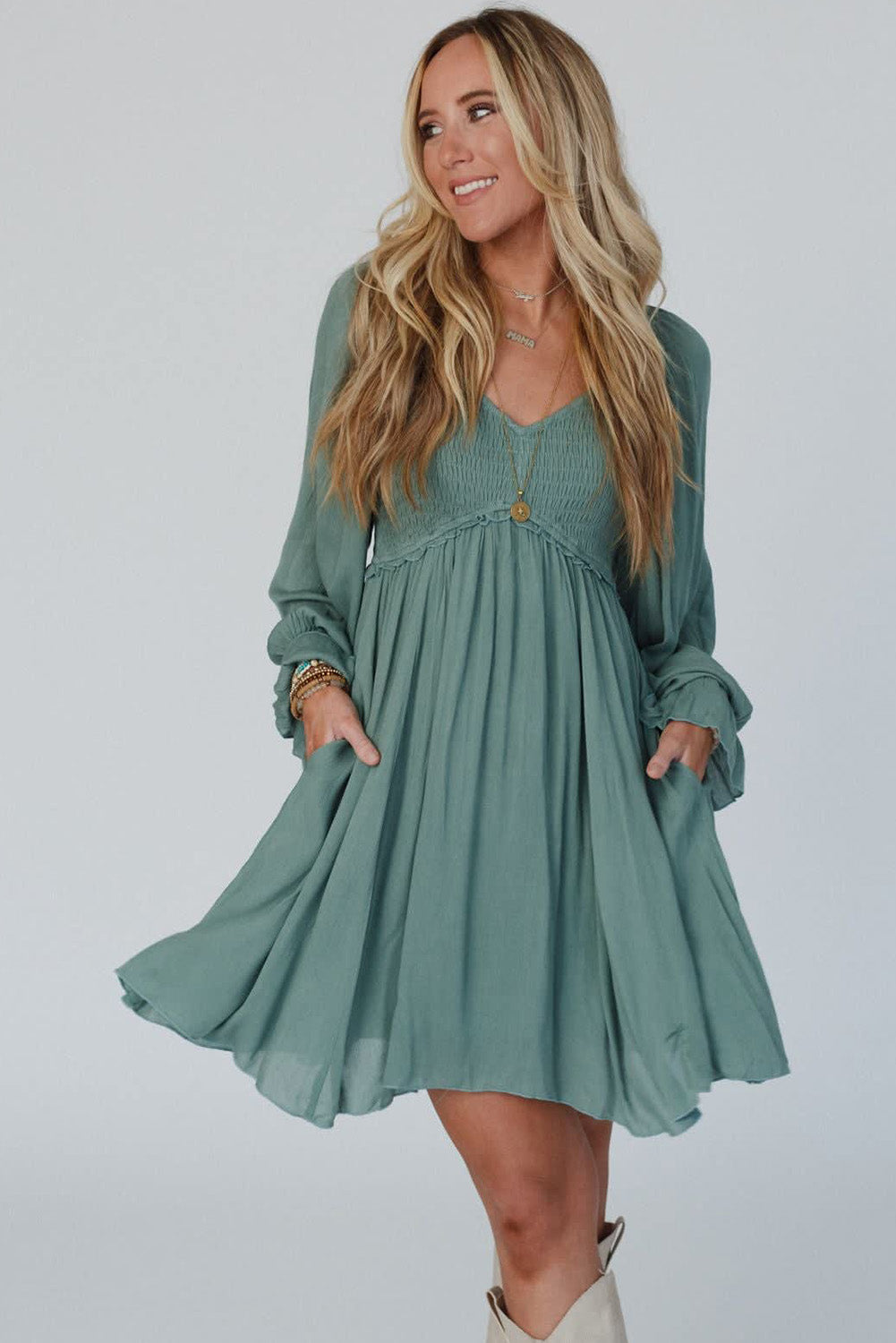 dress, dresses, flowy dresses, nice dresses, vacation dresses, long sleeve dress, day dresses, popular dresses, new womens fashion, womens clothing, cute clothes, dress with pockets, blue dress, flowy dress, day dresses, vacation dresses, Kesley Boutique, casual work clothes, casual school clothes, trending fashion, tiktok fashion, blue dresses, loose fit dresses, dresses for the spring 