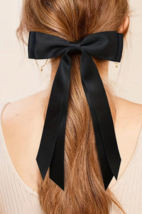 Black Double Bow Knot Hair Clip KESLEY