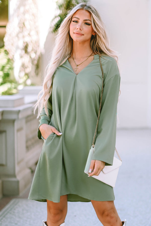 dresses, dress with pockets, day dress, day dresses, casual clothes, comfy dresses, sweater dress, long sleeve shirt, shirt dress, loungewear dress, lounge dress, tiktok fashion, plain dresses, womens basics