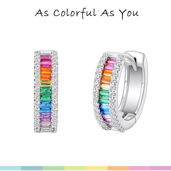 earrings, hoop earrings, colorful hoop earrings, colorful diamond hoop earrings, cool jewelry, cute earrings, rhinestone earrings, chunky hoop earrings, birthday gifts , anniversary gifts, womens jewelry, womens earrings, earring ideas, tarnish free earrings, nickel free jewelry 