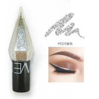 Diamond Shiny Eye Liners Eyeshadow Waterproof Silver Rose Gold Color