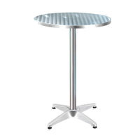 Gardeon Outdoor Bar Table Indoor Furniture Adjustable Aluminium Round High Tables