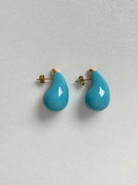 Big Drop Earrings Color Enamel Statement Jewelry 18K Gold Plated Women's Jewelry KESLEY