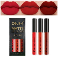 New 3pcs/set Liquid Lipstick Waterproof Long Lasting Cosmetic Black