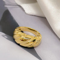 rings, real gold rings, croissant ring, croissant ring in real gold, real 18k gold rings, real 18k gold jewelry, solid gold jewelry, waterproof rings, tiktok jewelry, trending fashion, new womens fashion jewelry, statement rings, nice rings, fine jewelry, cheap fine jewelry, birthday gifts, anniversary gifts, nice jewelry, nice rings, gold accessories, popular fashion, dome rings, jewelry that does not fade , kesley jewelry