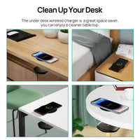 Invisible Wireless Charger 30mm Under Table QI Charger Furniture Desk