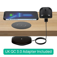 Invisible Wireless Charger 30mm Under Table QI Charger Furniture Desk