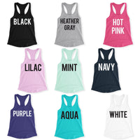 CUSTOM TANK TOP Pick Style & Print Color, Personalized Women's Top