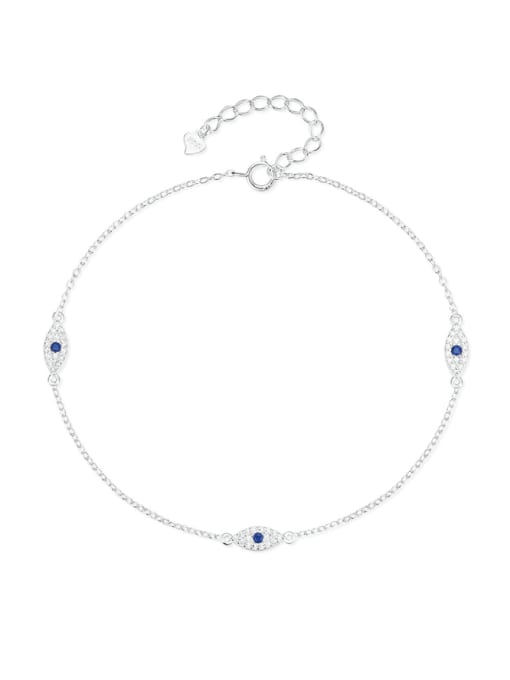 Eye Anklet 925 Sterling Silver Dainty Anklets Women's Fine Jewelry