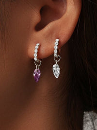 earrings, nice earrings, womens earrings, dangle earrings, huggie earrings, small hoop earrings, earrings for kids, birthday gifts, anniversary gifts, graduation gifts, purple earrings, diamond earrings, diamond hoop earrings, white gold earrings, dangle white gold earrings, earring ideas, kesley boutique, popular earrings, trending accessories, new womens fashion jewelry 