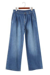 Women’s Blue Slouchy Wide Leg baggy Jeans