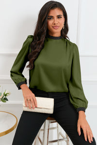 shirts, blouses and tops for women, olive green, long sleeve, popular, cute, trending on instagram and tiktok, outfit ideas, cute tops for women, back to school clothes, long sleeve tops for women