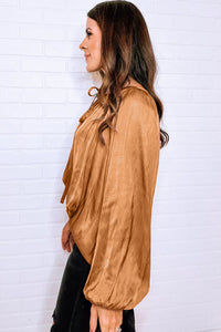 Tops, women’s fashion, cute clothes, women’s clothing, blouses, pretty blouses, brown tops, brown blouses