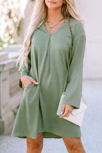 Casual Dress with pockets Long Sleeve Flowy Womens Fashion Comfy