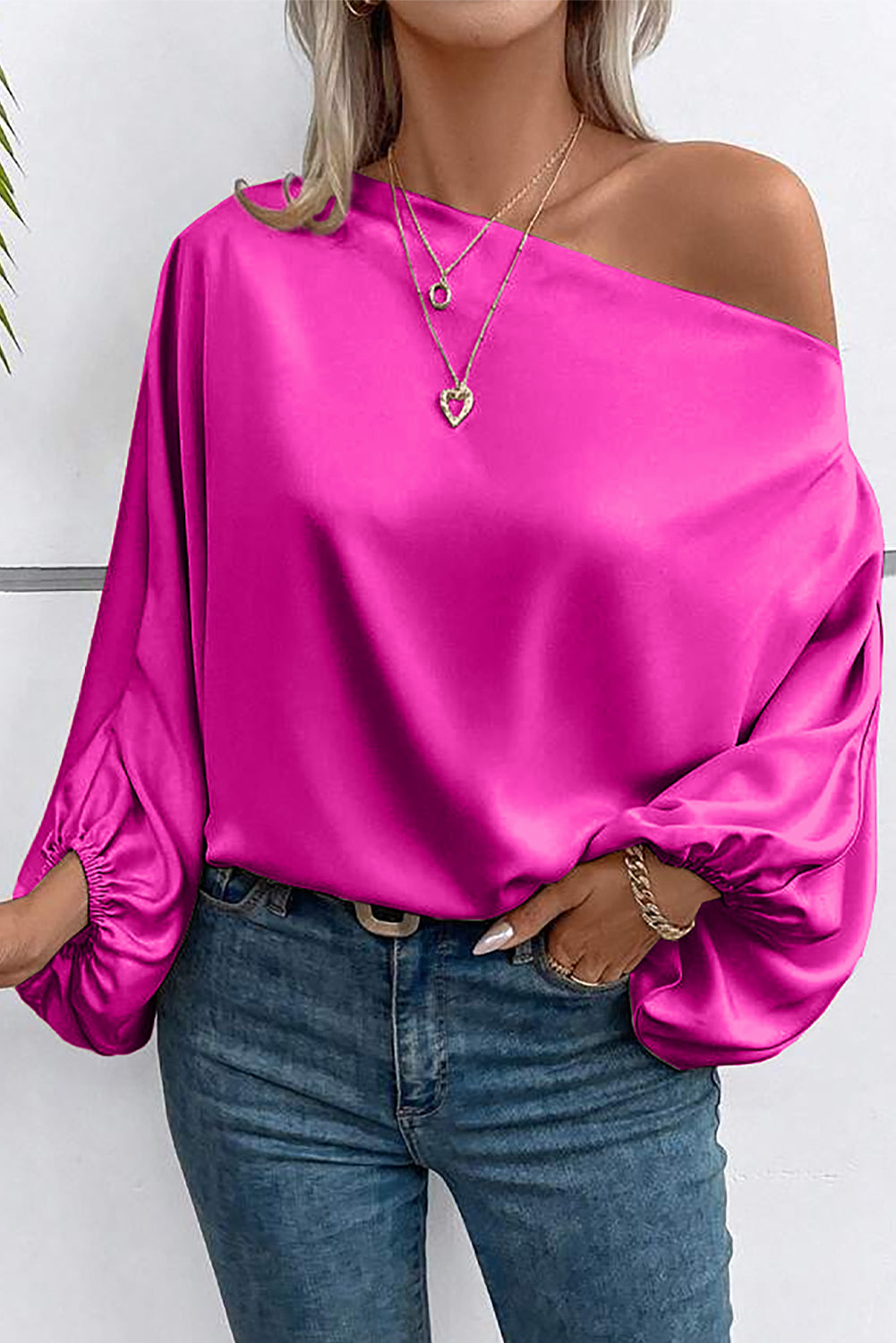 womens top, womens shirt, long sleeve shirts, hot pink shirts, pink shirts, off the shoulder shirts, sexy womens clothes, new womens fashion, silk shirts, satin shirts, silky shirts, plain shirts, slouchy shirts, off the shoulder long sleeve top, nice shirts, cute shirts, baggy womens top, pink shirt, pink silk shirts, pink satin shirt, pink top, pink satin tops, nice shirts, casual womens shirts, sexy womens clothing