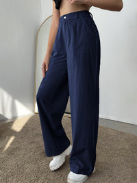 Straight Leg High Waist Pants