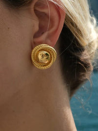 earrings, gold stud earrings, big gold earrings, chunky gold earrings, big stud earrings, chunky gold jewelry, big stud earrings, gold statement earrings, big ball earrings, statement earrings, cool jewelry, extra big gold earring, ball jewelry, waterproof jewelry, hypoallergenic earrings, nice jewelry, cool jewelry, kesley jewelry , earring ideas, big earring studs , gold earrings, gold jewelry 