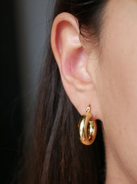 earrings, gold hoop earrings, gold earrings, gold plated earrings, sterling silver earrings, gold jewelry, gold vermeil, fashion jewelry, statement earrings, chunky hoop earrings, 925 sterling silver earrings, fashion jewelry, trending jewelry, plain hoop earrings, birthday gifts, anniversary gifts, fine jewelry, nice jewelry, affordable jewelry