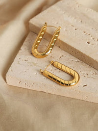 earings, gold earrings, hoop earrings, gold hoop earrings, chunky earrings, gold plated earrings, fine jewelry, cheap fine jewelry, nice earrings, earrings for sensitive ears, hypoallergenic earrings, jewelry websites, cute jewelry, u shape hoop earrings, waterproof jewelry, waterproof earrings