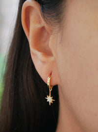 earrings, hoop earrings, small hoop earrings with charm, gold plated earrings, gold vermeil, diamond hoop earrings, cubic zirconia, earrings with rhinestones, dangling earrings, sterling silver earrings, hypoallergenic, nickel free, unisex earrings, kids earrings, huggie hoop earrings, fashion jewelry, accessories trending on instagram and tiktok, star earrings, starburst earrings, fine jewelry , david yurman, tiffanys, pandora jewelry