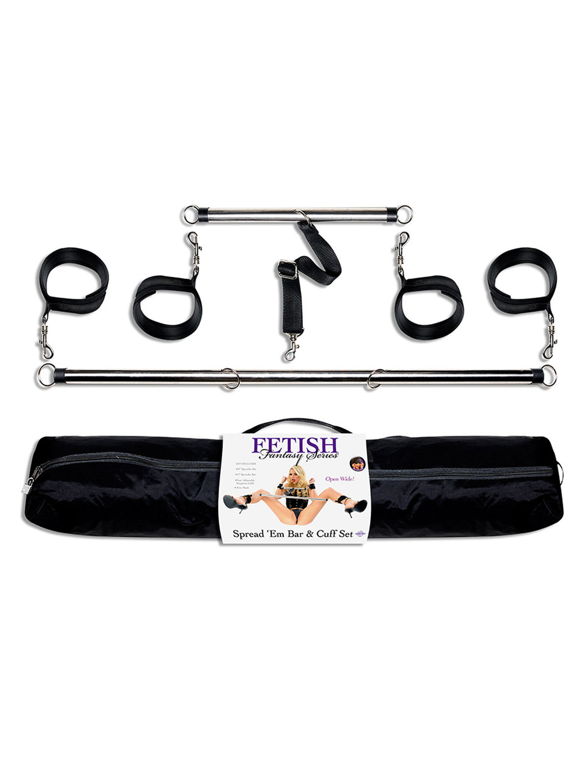 Fetish Fantasy Series - Spread 'Em Bar and Cuffs Set