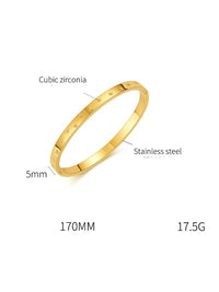 Starburst Bangle Bracelet, 18K Gold Plated Luxury Fashion Hard Bracelet