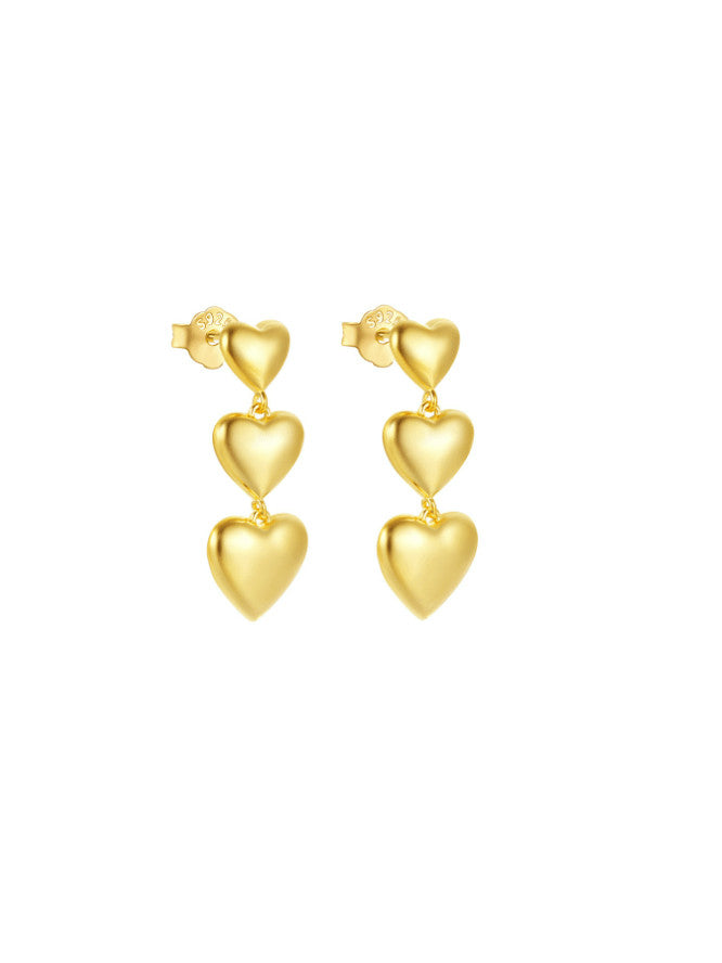 heart earrings, gold heart earrings, nice gold plated jewelry,  trending jewelry, dangly heart earrings, white gold heart earrings, sterling silver heart earrings, heart jewelry, plain heart jewelry, tarnish free earrings, tarnish free white gold earrings, tarnish free earrings, tarnish free jewelry, kesley jewelry, gift ideas, birthday gift ideas, nice jewelry, trending jewelry, dangly earrings, tarnish free earrings, tarnish free jewelry, bubble heart earrings, white gold jewelry, trending on instagram