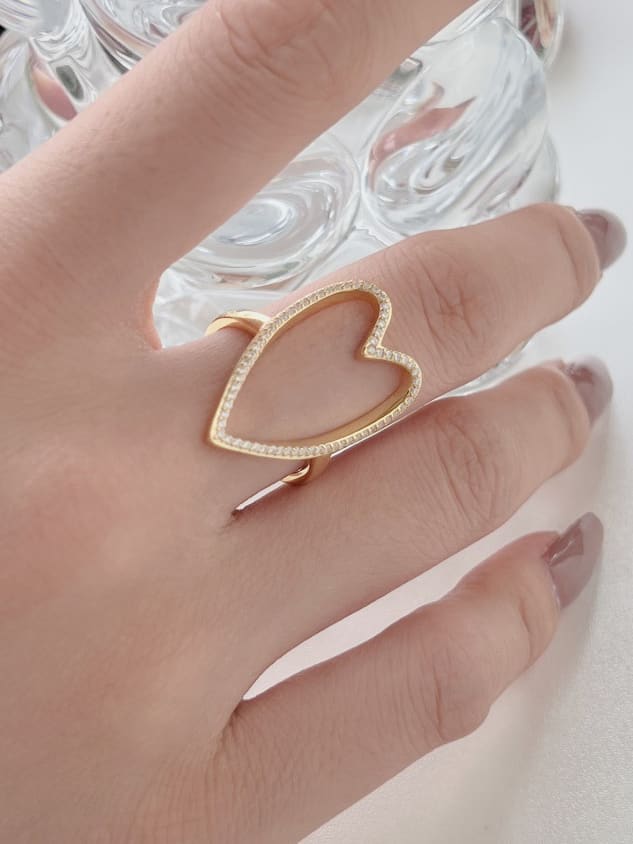 rings, gold rings, big heart ring, heart rings, big heart rings, cute jewelry, heart rings, heart jewelry, rhinestone heart rings, sterling silver jewelry, gold vermeil rings, statement rings, womens jewelry, fashion jewelry, dainty rings, jewelry, jewelry store, nice rings, kesley jewelry, womens rings, tiktok fashion, nice jewelry, nice rings, nice jewelry, Kesley Boutique, Fine jewelry, festival fashion, y2k fashion