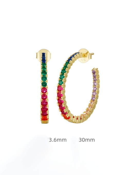 earrings, hoop earrings, gold hoop earrings, 925 sterling silver earrings, colorful diamond earrings, colorful rhinestone hoop earrings, hoop earrings with post, statement earrings, jewelry, fashion jewelry, nickel free earrings, hypoallergenic earrings, christmas gifts, birthday gifts, anniversary gifts, cool earrings, cool jewelry, trending on tiktok, fine jewelry, affordable jewelry, rainbow earrings, gold plated jewelry, big earrings, big hoop earrings, kesley jewelry