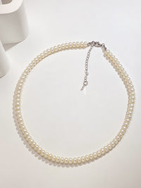 Pearl Necklace 925 Sterling Silver Natural Pearl Women's Jewelry Nickel Free Fine Jewelry