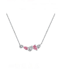 necklace, necklaces, silver necklaces, pink diamond necklaces, pear shape necklaces, cute necklaces, fine jewelry, womens jewelry, womens necklaces, birthday gifts, anniversary gifts, valentines gifts, nice jewelry, pink rhinestone necklaces, tarnish free jewelry, popular necklaces, trending necklaces, new womens fashion, fashion jewelry, cool necklaces, jewelry websites, jewelry trending on tiktok, kesley jewelry, Miami jewelry in Brickell