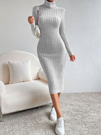 sweater dress, long sleeve dress, sweater, dress, midi dress, casual dresses, womens fashion, womens clothing, New womens clothing, new womens fashion, casual dresses, loungwear dress, cute clothes, cheap clothes, turtleneck dress, turtle neck dresses, grey sweater dress