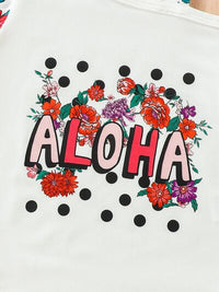 ALOHA Printed Bodysuit and Flare Pants Set Baby Fashion and Gifts