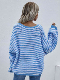 sweater, pull over sweater, drop shoulder top, vneck sweater, cute sweaters, casual sweaters, blue sweater