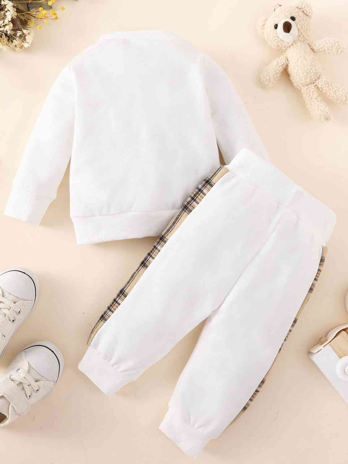 Baby Bear Graphic Sweatshirt and Joggers Set Baby Clothing Fashion and Gifts