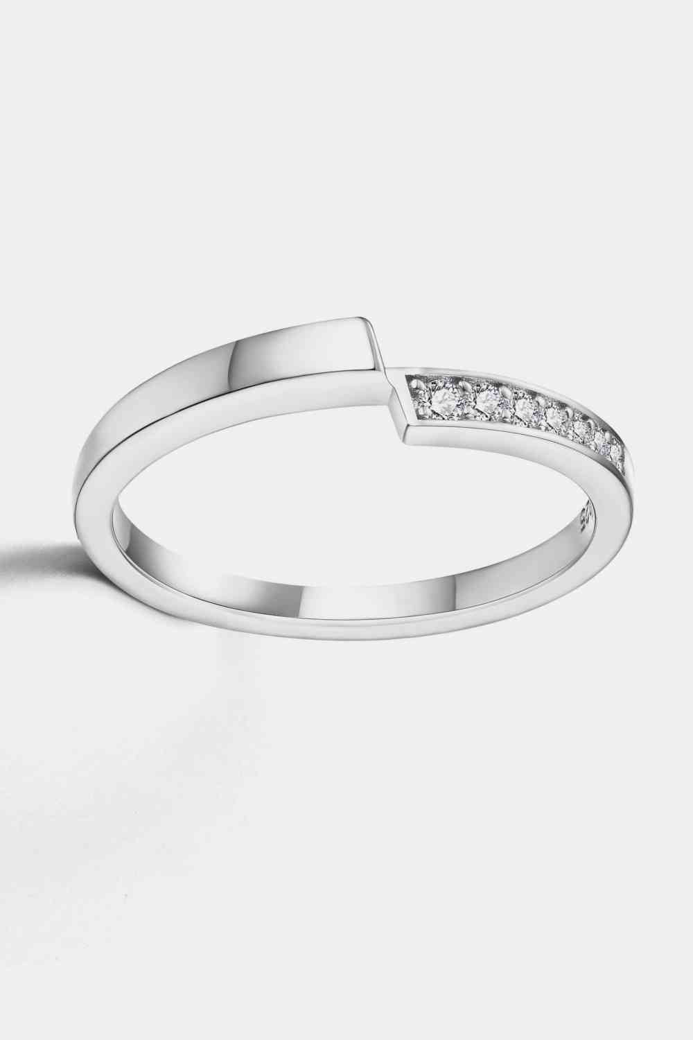 Dainty Moissanite Ring,  925 Sterling Silver Luxury Ring, Wedding Band Ring