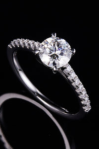 1 Carat Moissanite 925 Sterling Silver Engagement Ring and Fashion Luxury Statement Rings