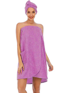 Strapless Robe with pocke