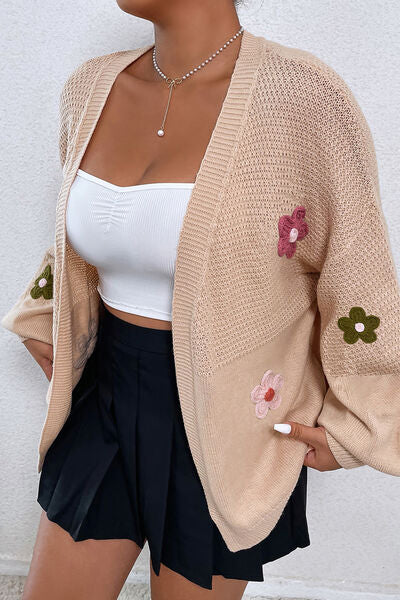 top, tops, coats, cardigan, flower cardigan, beige cardigan, cute cardigan, Women’s fashion, women’s clothing, cute clothes, women’s clothes, comfortable women’s clothing, outfit ideas