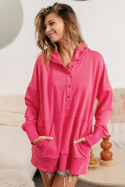 Pink Womens Sweater Thumbhole Long Sleeve Pink Hoodie Womens Fashion Sweaters